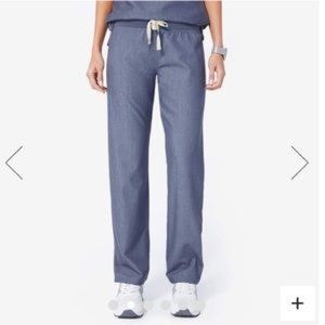 FIGS Heather Denim Large Petite Livingston Pants